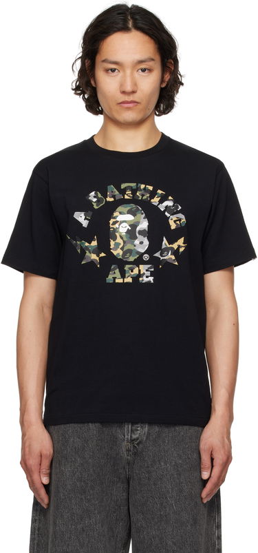 Tričko BAPE 1st Camo Crazy STA College T-Shirt Čierna | 001TEL301016M, 0