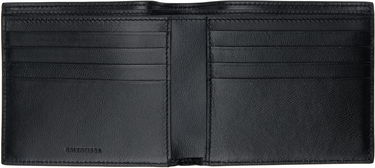 Peňaženka Balenciaga Black Leather Embroidered Logo Bifold Wallet Čierna | 8067512ABDN1000, 2