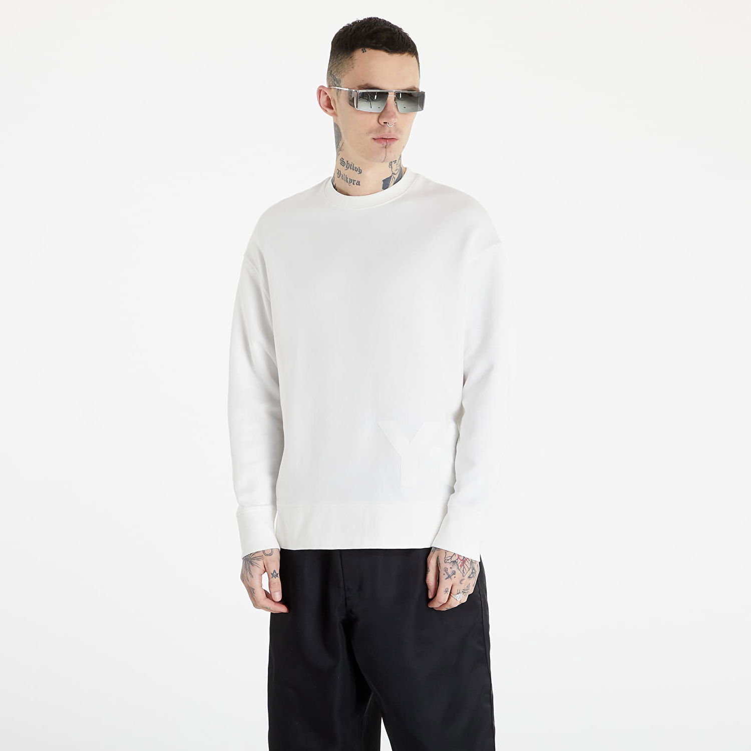 Mikina Y-3 Ch1 Logo Crew Sweatshirt Biela | HG8798, 0