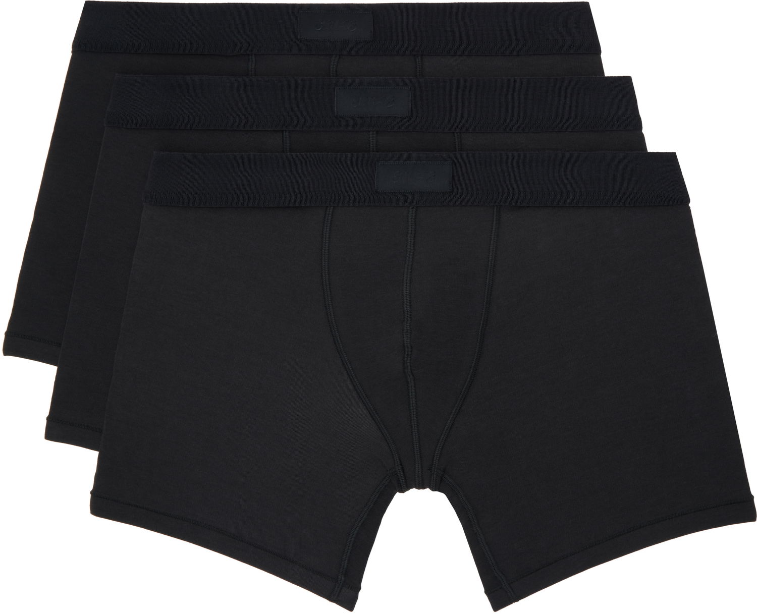 Boxerky SKIMS Three-Pack Cotton Boxer Briefs Čierna | BO-BBR-5635M, 0