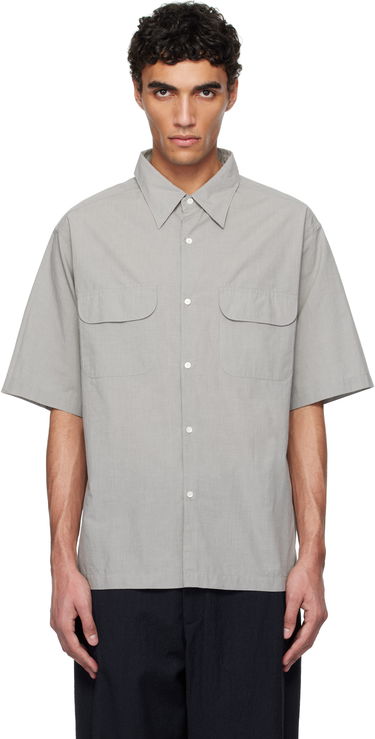 Košeľa NANAMICA nanamica Regular Collar End on End Short Sleeve Shirt Šedá | S25SG075U, 0