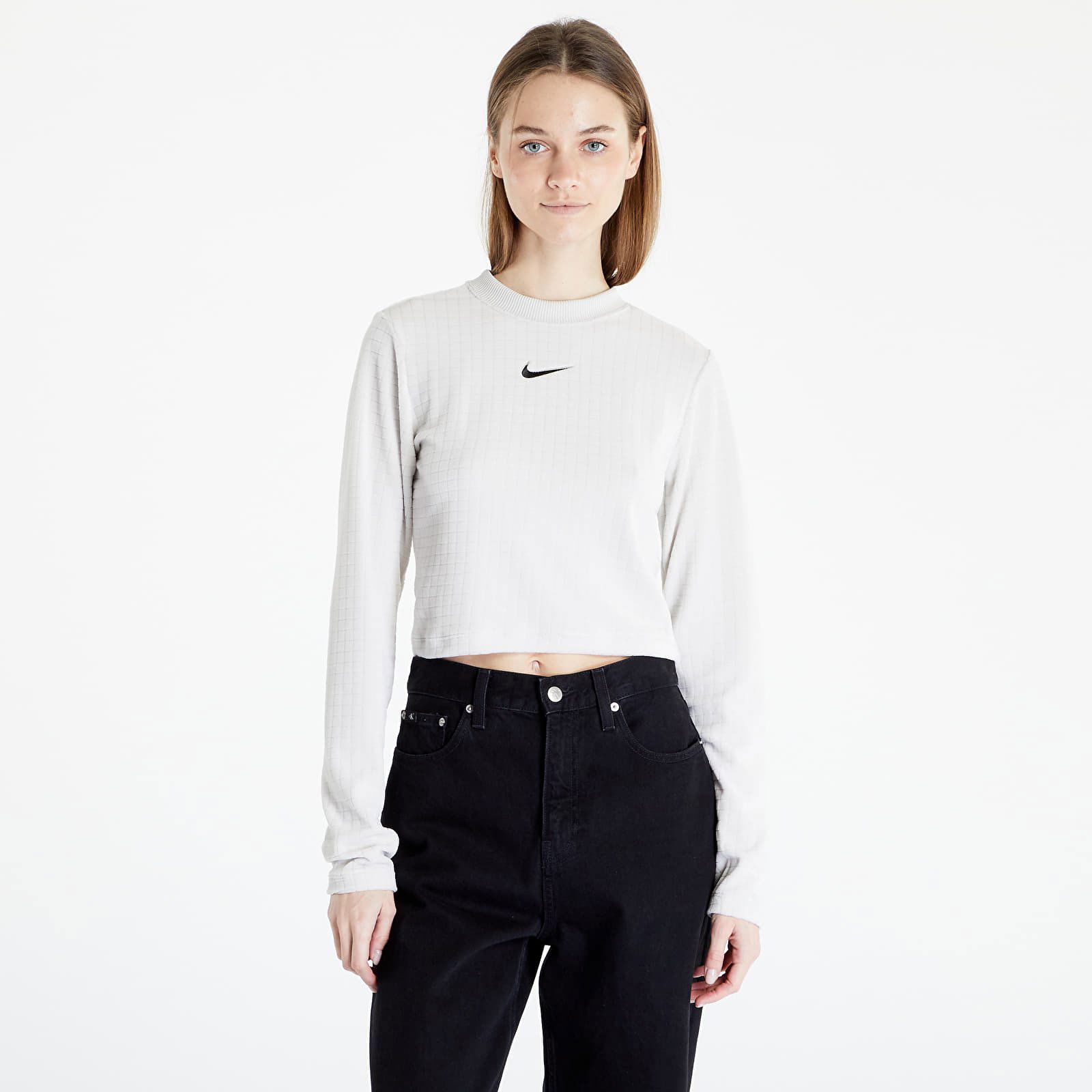 Velour Long-Sleeve Top Light