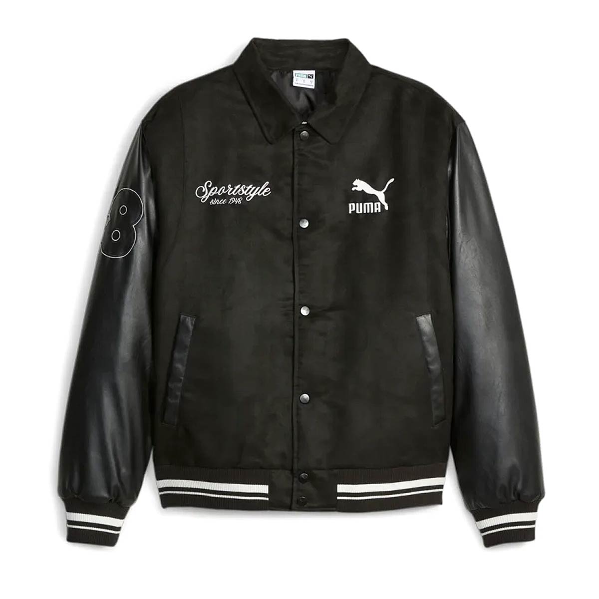 Bomber bunda Puma TEAM Varsity Jacket Čierna | 621788_01, 1