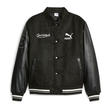 Bomber bunda Puma TEAM Varsity Jacket Čierna | 621788_01, 1