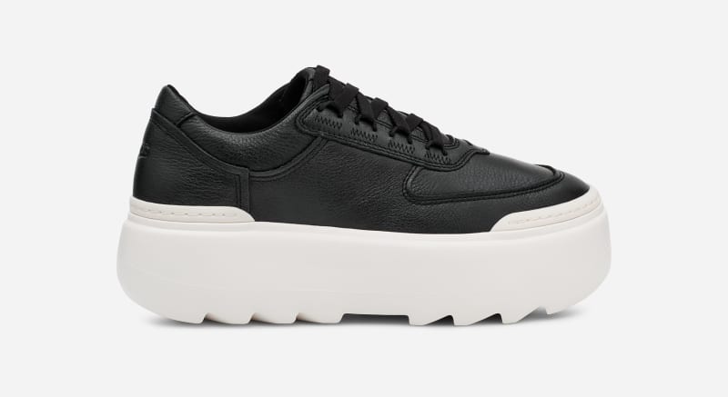 Oblečenie UGG ® Marin Mega Trainer for Women in Black/Bright White, Size 6, Leather Čierna | 1133970-BBGW, 0