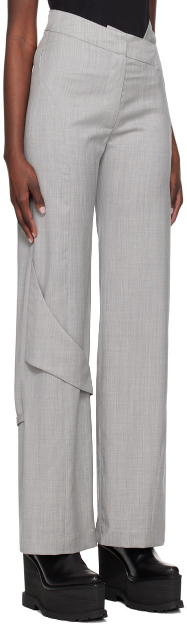 Nohavice HELIOT EMIL Fluid Draped Trousers Šedá | HE_W_10_043_LGY06, 1