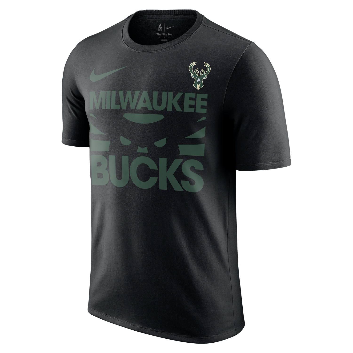 Tričko Nike Nike NBA Milwaukee Bucks Courtside T-Shirt Čierna | HQ0594-010, 1