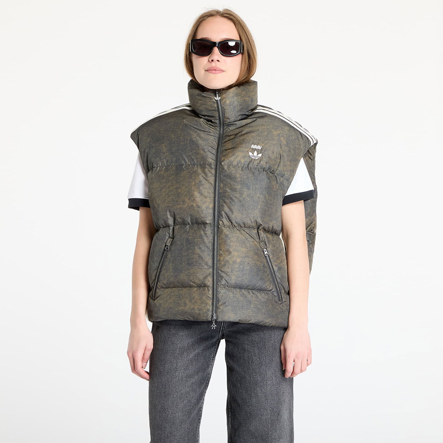 Vesta adidas Originals adidas x Avavav Puffer Vest Hnedá | JP4848, 0