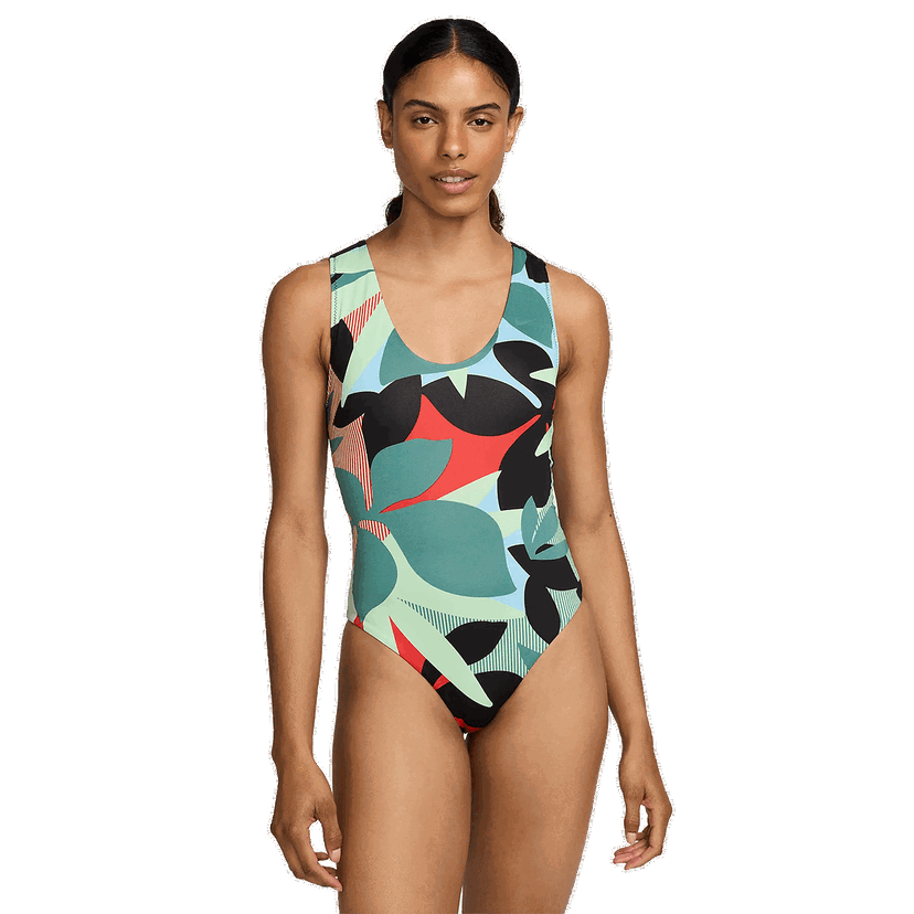 Plavky Nike Nike One-Piece Swimsuit Jungle Floral Rôznofarebný | NESSE317-990