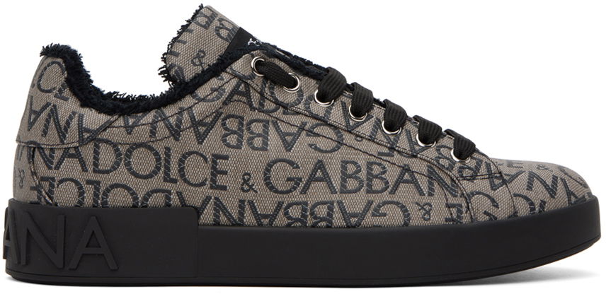 Tenisky a topánky Dolce & Gabbana Brown Portofino Sneakers Hnedá | CS1772AJ699, 0