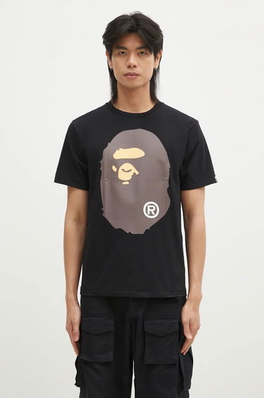 Tričko BAPE Big Ape Head Print T-Shirt Čierna | 1K80110002, 0