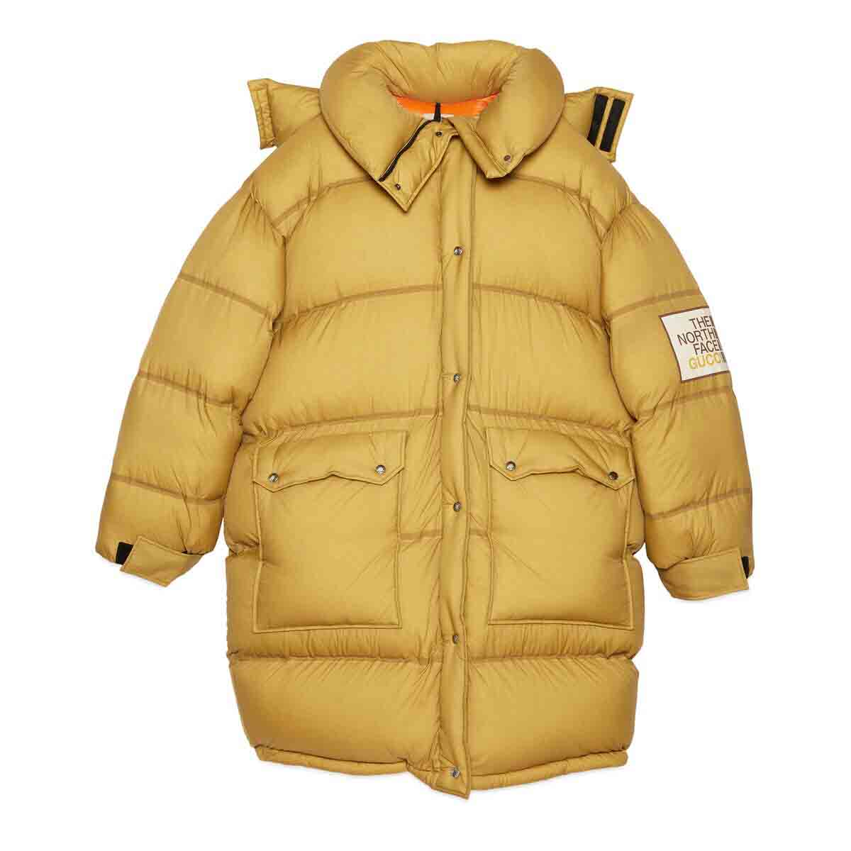 Prešívaná bunda Gucci The North Face x Padded Jacket Khaki Žltá | 671794 XAACY 3277, 0