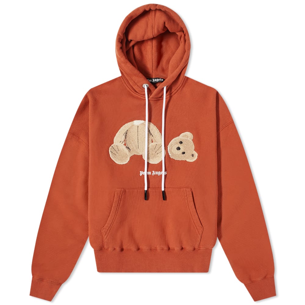 Sveter Palm Angels Kill The Bear Popover Hoody Red/Brown Vínová | PMBB058F21FLE0072760, 0