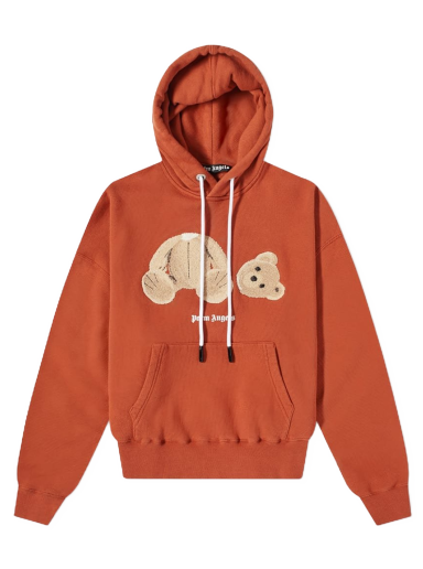 Sveter Palm Angels Kill The Bear Popover Hoody Red/Brown Vínová | PMBB058F21FLE0072760