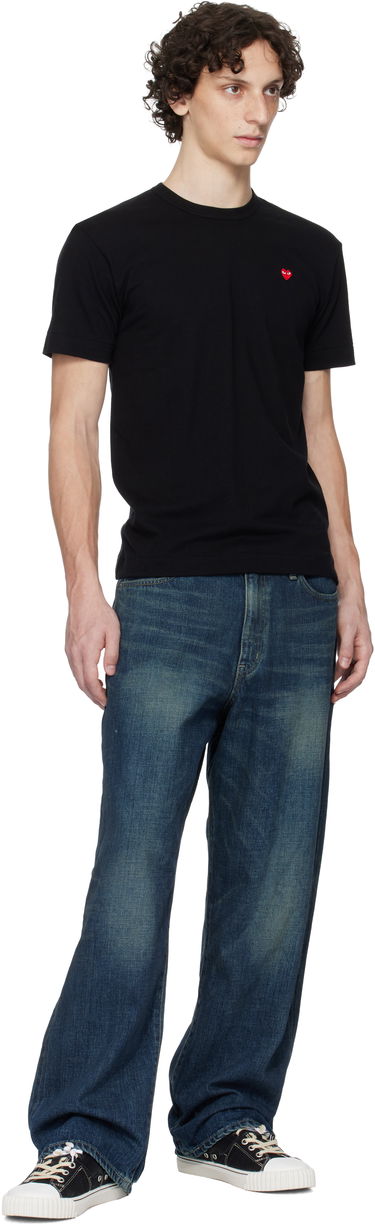 Tričko Comme des Garçons COMME des GARÇONS PLAY Basic Small Emblem T-Shirt Čierna | T304-051, 3