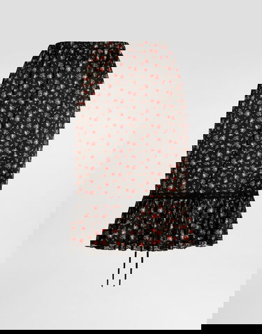 Sukňa Dolce & Gabbana Small Rose-print Skirt with Elasticated Waist and Flounce Rôznofarebný | F4DCYTIS10HHN5XJ, 0