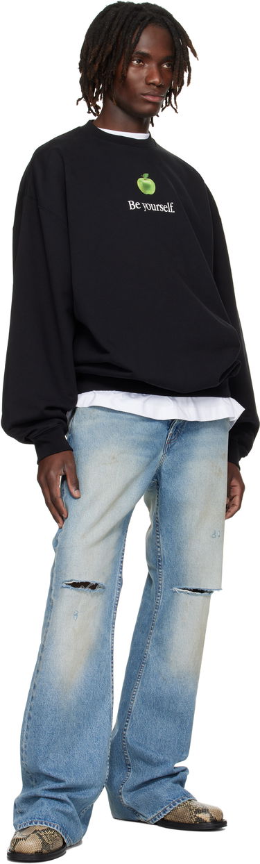 Mikina VETEMENTS VETEMENTS 'Be Yourself' Oversized Sweatshirt Čierna | UH76HD350B, 3