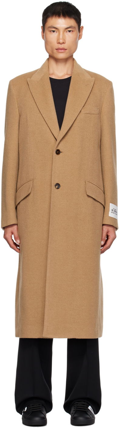 Kabáty Dolce & Gabbana Dolce & Gabbana Single-Breasted Coat Béžová | G001STFU2L4
