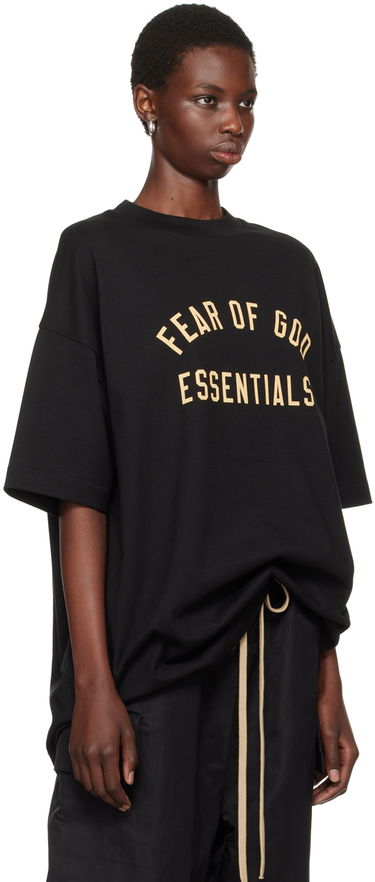 Tričko Fear of God ESSENTIALS Crewneck T-Shirt Čierna | 125BT244190F, 1