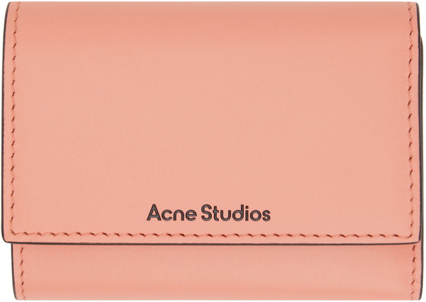 Peňaženka Acne Studios Trifold Leather Wallet Ružová | CG0232-, 0