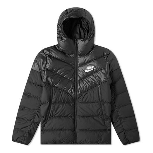 Prešívaná bunda Nike Hooded Down Jacket Čierna | 928833-010