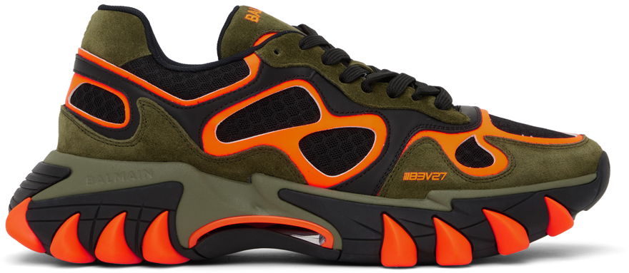 Tenisky a topánky Balmain Khaki & Orange B-East Červená | BM1VI327TSVM, 0