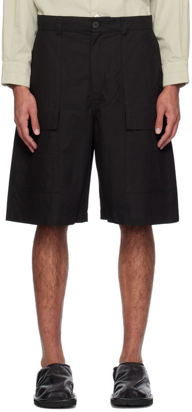 Šortky Studio Nicholson Studio Nicholson Cargo Pocket Shorts Čierna | TILLER SNM - 1142, 0