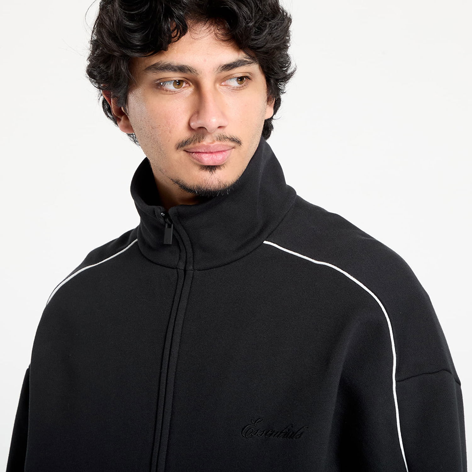 Bunda Fear of God Fear of God Essentials Modern Track Jacket Čierna | 202SP256890F-378, 1