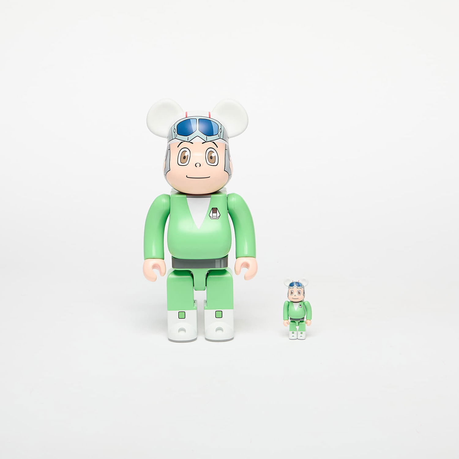 Zberateľské Medicom Toy BE@RBRICK Bon 100% & 400% Figurine Set Zelené | 4530956616100, 0