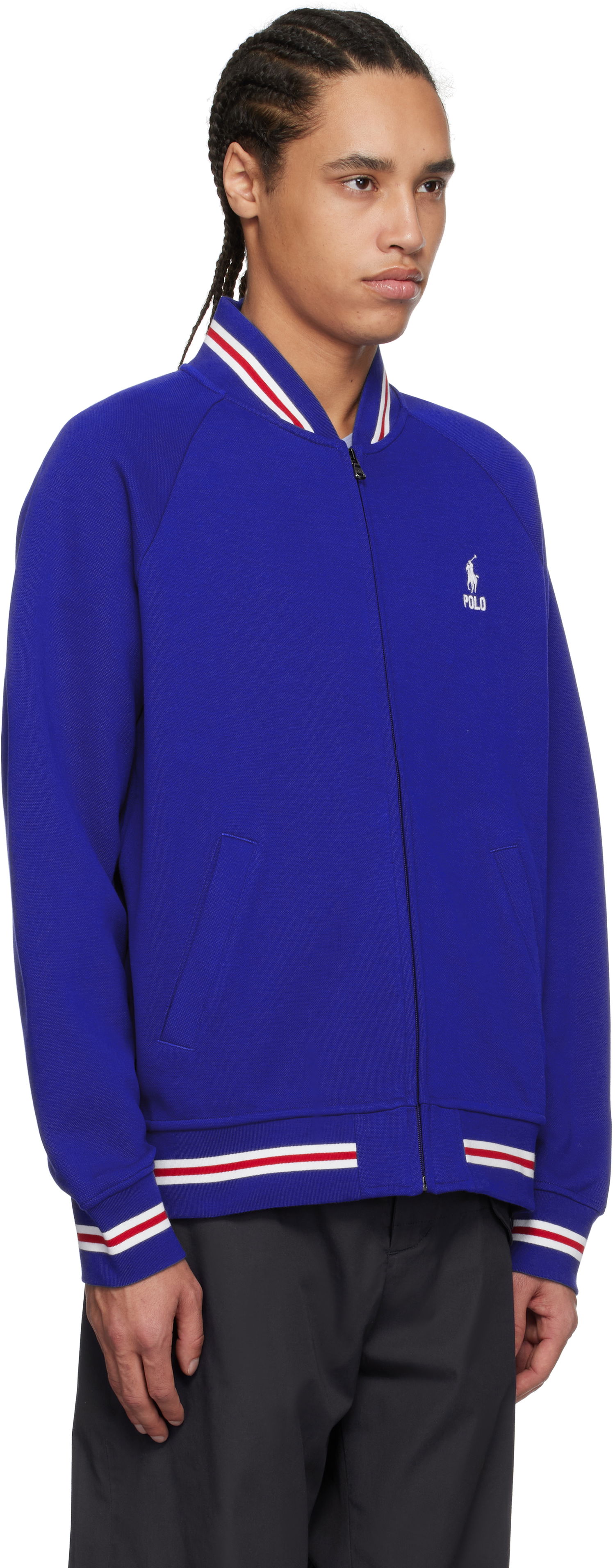 Bomber bunda Polo by Ralph Lauren Ralph Lauren Zip Bomber Jacket Modrá | 710964434001, 1