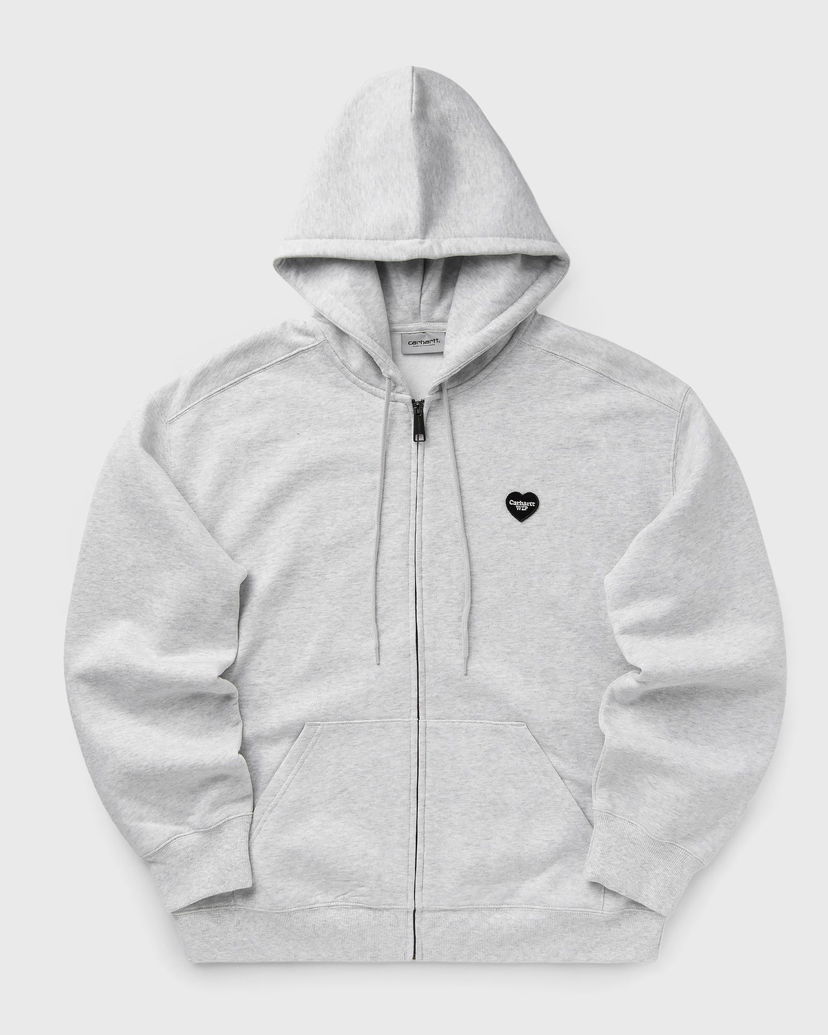 Mikina Carhartt WIP Heart II Hartt Zip-Up Hoodie Šedá | I035176-482.XX