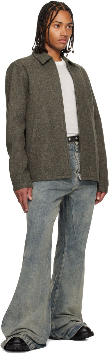 Džínsy Rick Owens Flared Wide-Leg Distressed Jeans Concordians Bolan Modrá | RR02E1335 DWG, 4