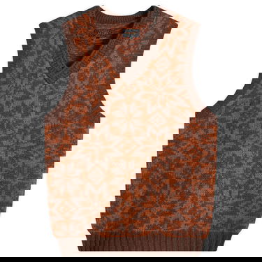 Sveter BEAMS Beams Plus Snow Pattern Knit Vest Hnedá | 3805-0047-156-28, 0