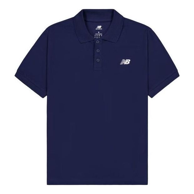 Polo tričko New Balance Cotton Polo Shirt Navy | MT41503-NNY