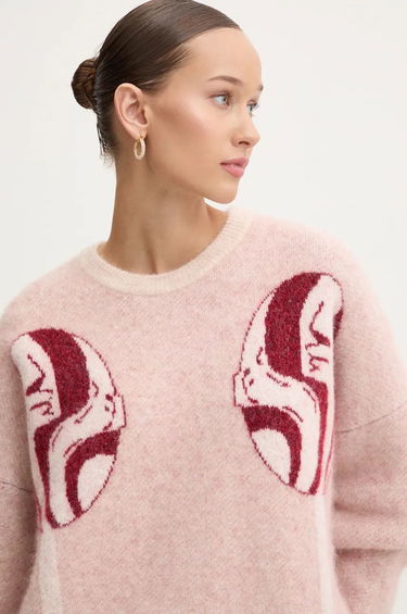 Sveter Fiorucci Fiorucci Warm Knitted Sweater Ružová | U01FMKSW255KN11MU01, 4