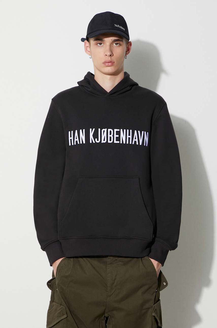 Mikina Han Kjøbenhavn Hoodie With Applique Čierna | M.132956, 0