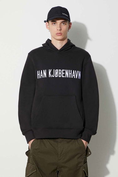 Mikina Han Kjøbenhavn Hoodie With Applique Čierna | M.132956, 0