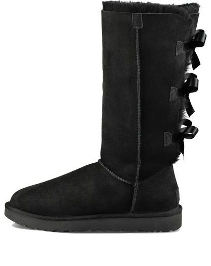 Tenisky a topánky UGG Bailey Bow Tall II Fleece Lined Boots Čierna | 1016434-BLK