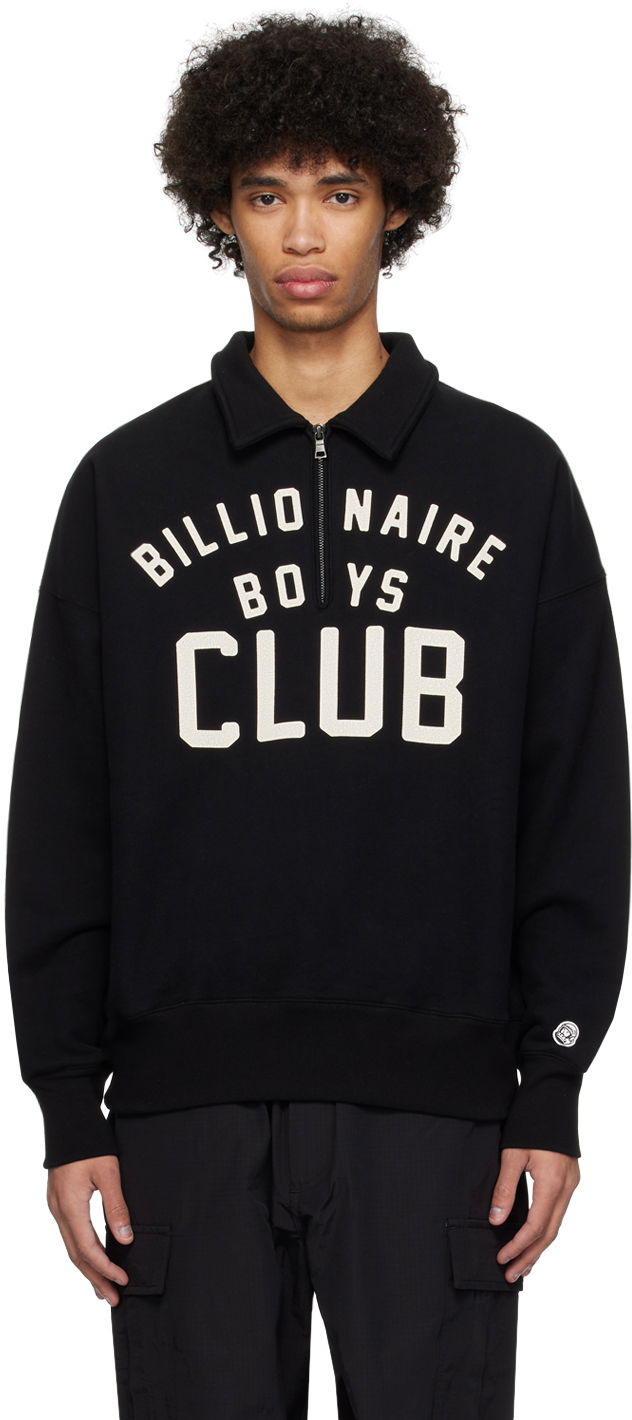 Mikina BILLIONAIRE BOYS CLUB Spread Collar Sweatshirt Čierna | B24125, 0