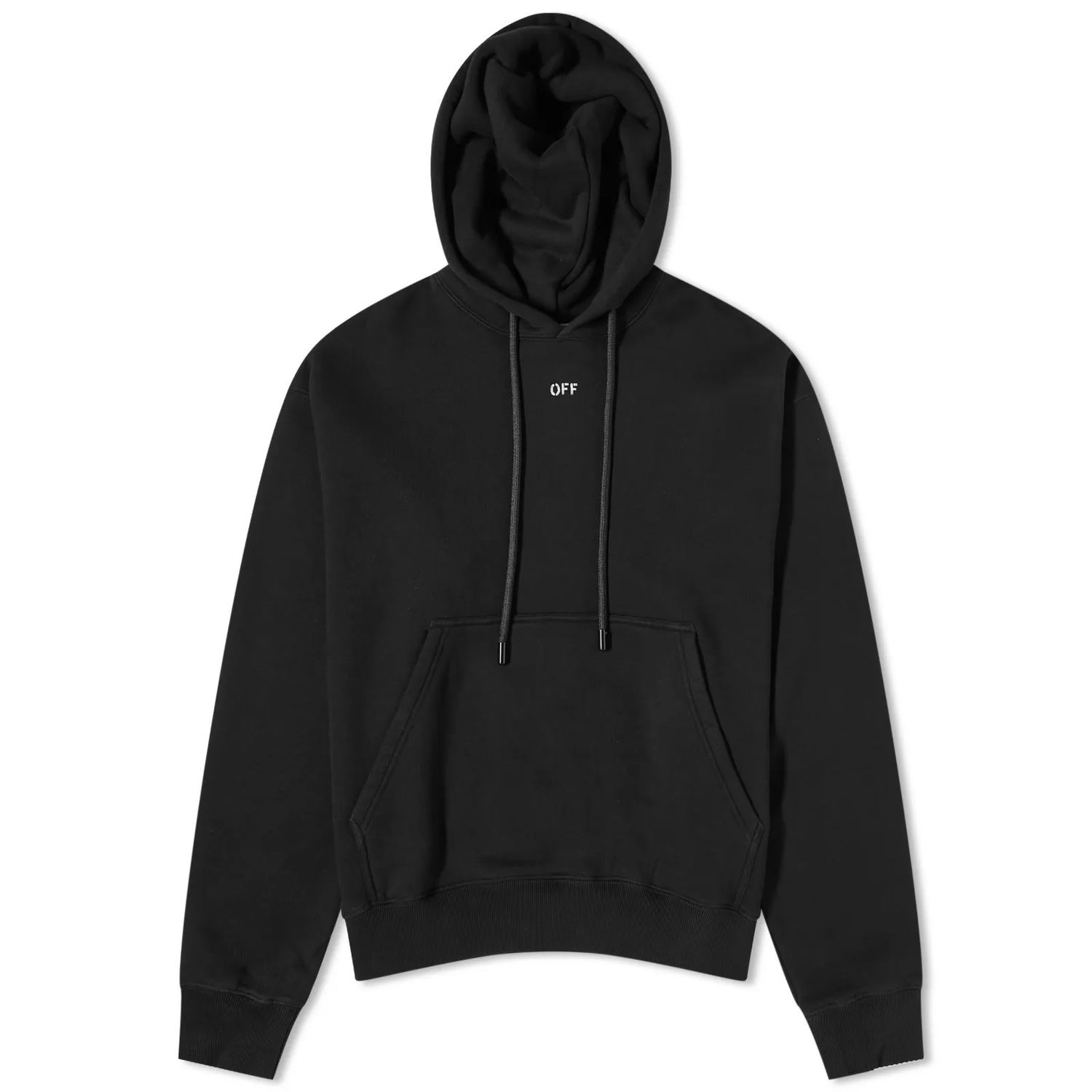 Mikina Off-White Stamp Logo Skate Popover Hoodie Čierna | OMBB085F23FLE0011001, 0