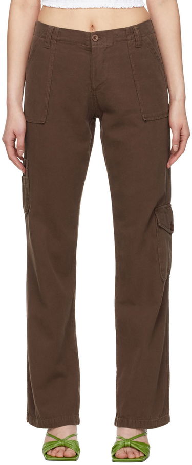 Nohavice GUIZIO Guizio Cotton Cargo Trousers Hnedá | DGF21P938, 0