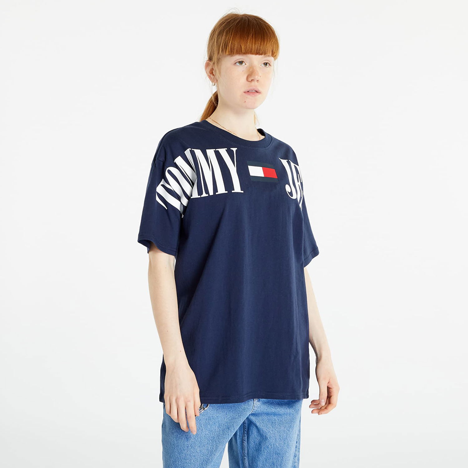 Tričko Tommy Hilfiger Oversized Archive 1 T-Shirt Navy | DW0DW15459 C87, 1