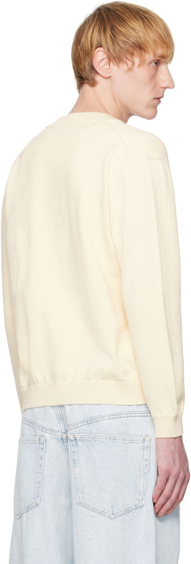 Sveter MAISON KITSUNÉ Maison Kitsuné Fox Head Embroidered Cardigan Žltá | OM02135KT1135, 2