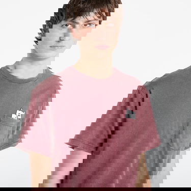 Tričko RIPNDIP T-shirt Lord Nermal Pocket Tee Vintage Wash Vínová | RNDSMU25LN6, 1