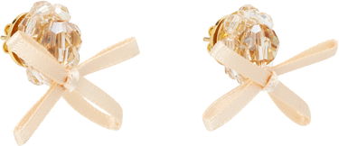 Náušnice Simone Rocha Simone Rocha Petite Bow Daisy Stud Earrings Béžová | ERG552 0903, 1
