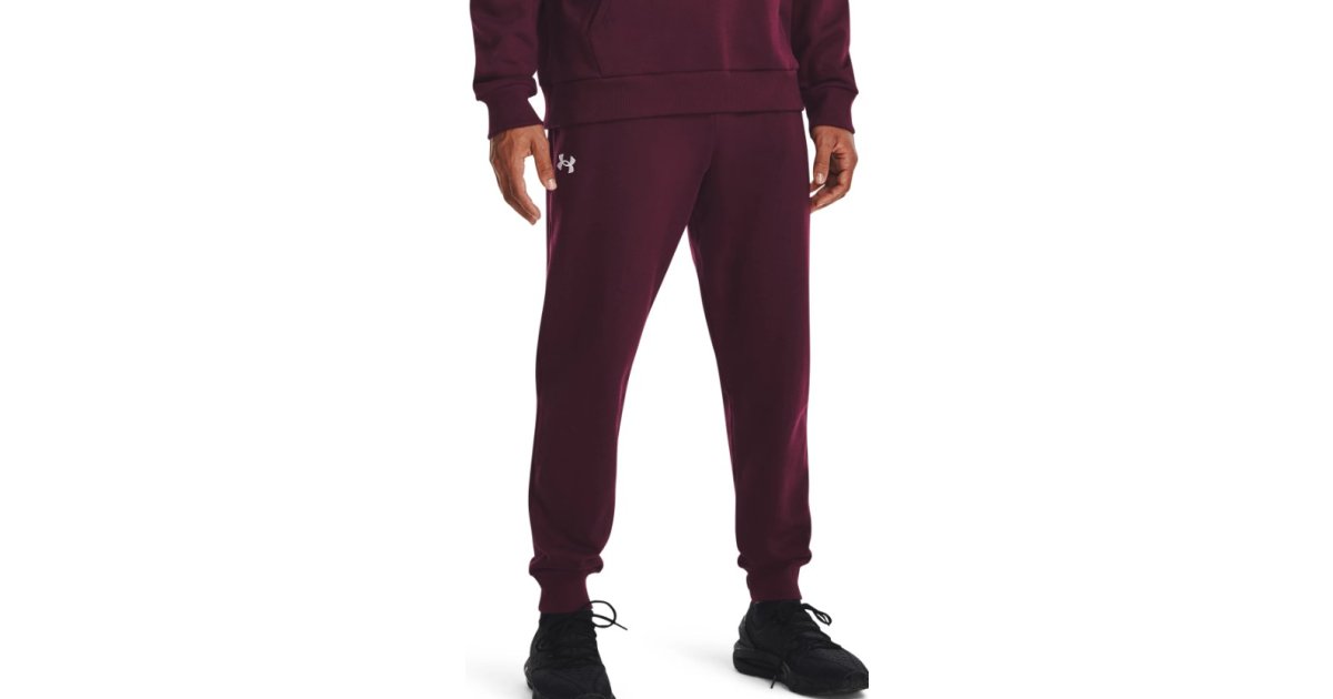 Nohavice a džínsy Under Armour Rival Fleece Vínová | 1379774-600, 1