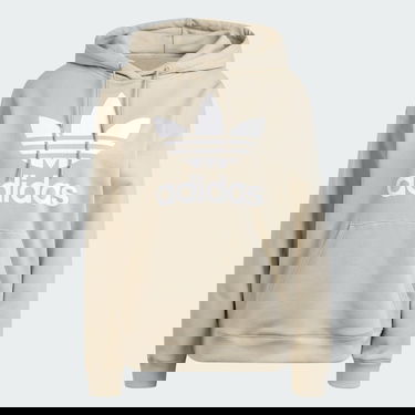 Mikina adidas Originals Trefoil Hoodie Béžová | IK6471, 4