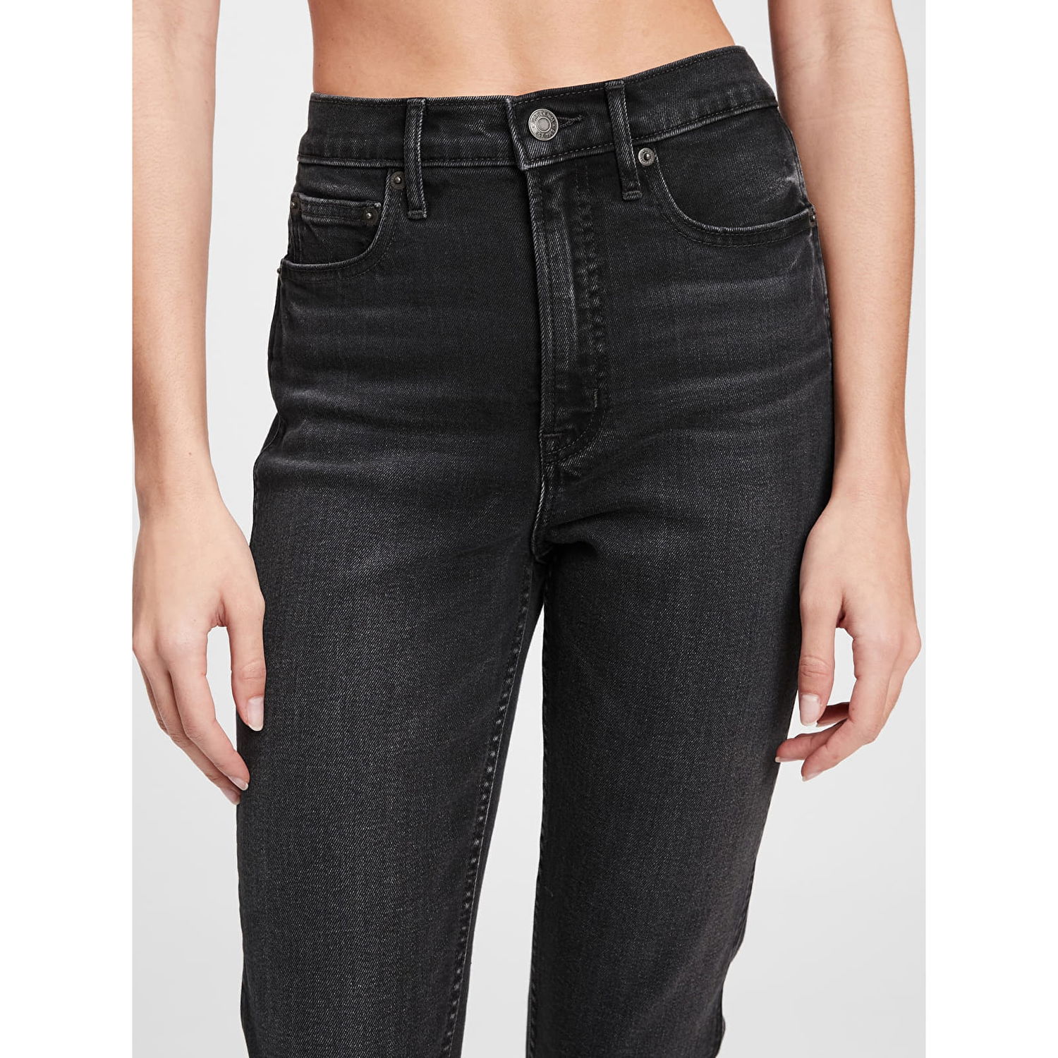 Džínsy GAP Denim Pants Vintage Slim - High Rise Washed Black Čierna | 660492-00, 1