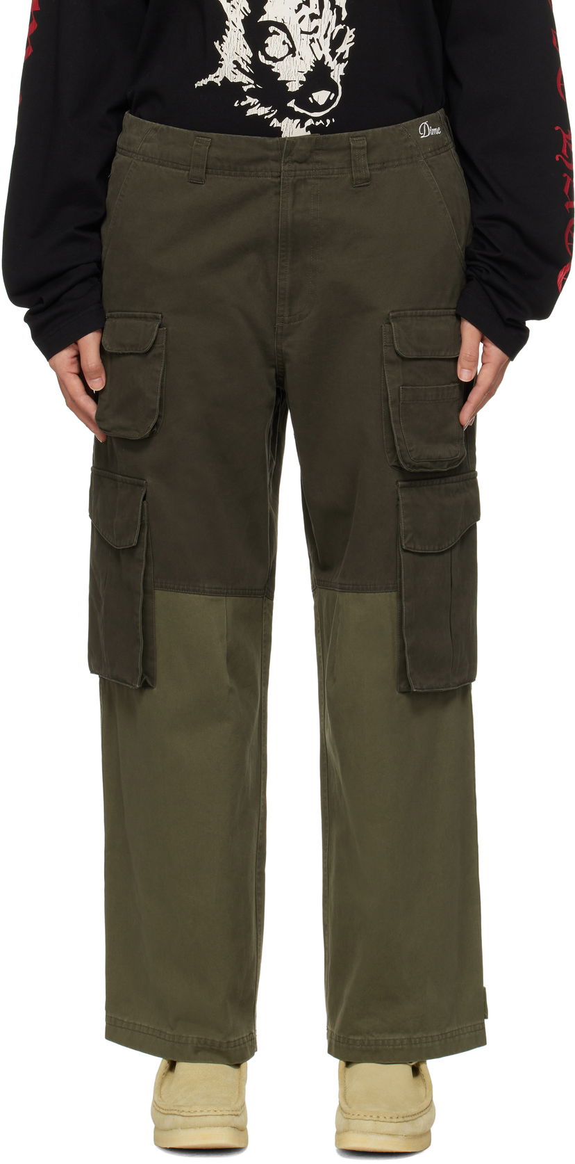 Cargo nohavice Dime Fishing Cargo Pants Zelené | DIMEFA2449OLI