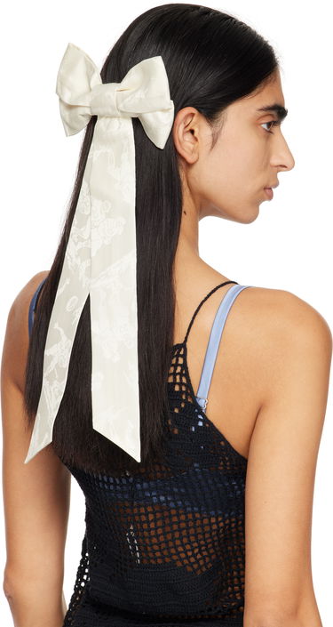 Doplnky Bode Bode Football Jacquard Bow Hair Clip Biela | MRF24AC040, 2